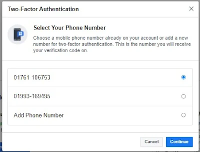 Two-Factor Authentication Step 2