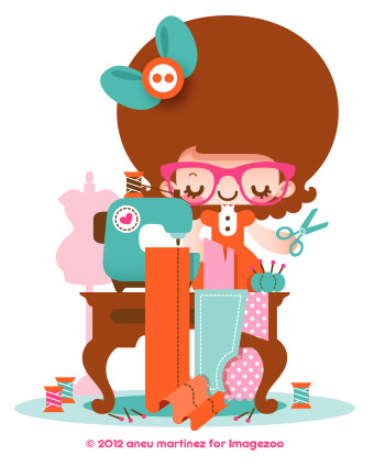  sewing-kawaii-aneu-martinez-illustration-imagezoo