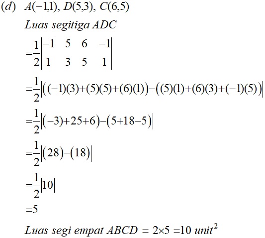 Matematik Tambahan: Geometri Koordinat