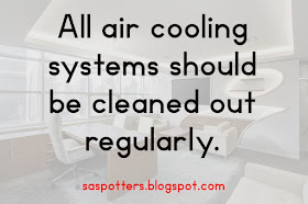 All air cooling systems should be cleaned out regularly