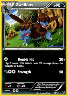 Zweilous Noble Victories Pokemon Card