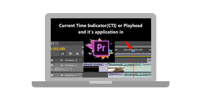 Image Illustration on Current Time Indicator (CTI) or Playhead and it's application in Adobe Premiere Pro and FCP