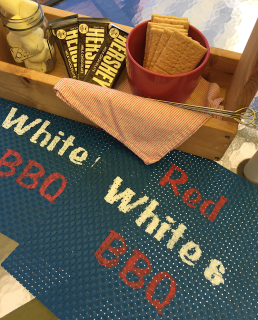 Make these Red, White, and BBQ placemats using your Cricut and Dollar Tree supplies!