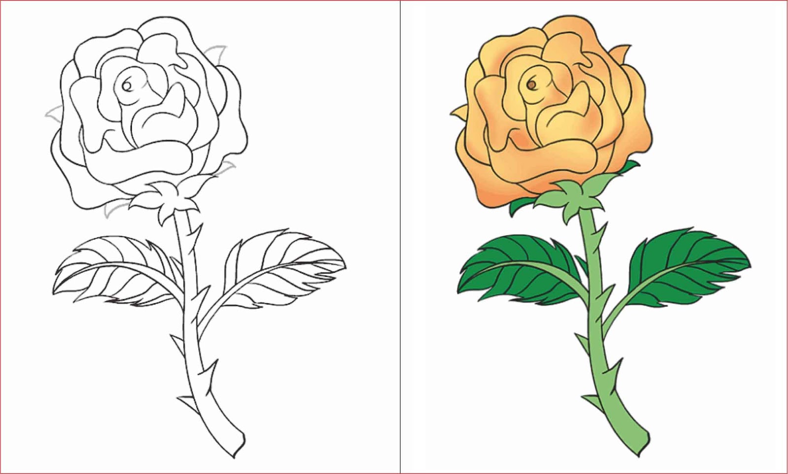 30 Gambar Sketsa Bunga Mudah Bunga Matahari