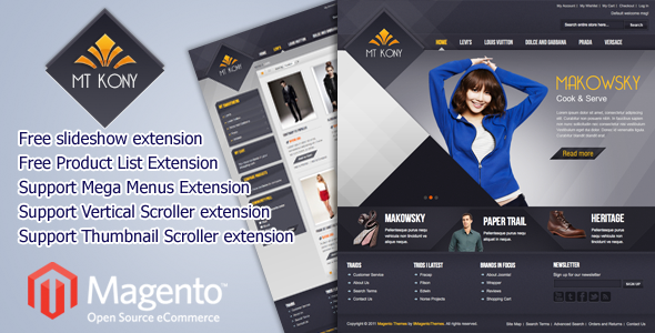 Fashion magento theme MT Kony - Magento eCommerce