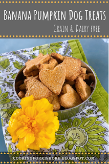 Banana Pumpkin Dog Treats - Grain & Dairy Free