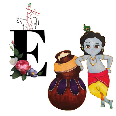 Krishna Alphabet E Image