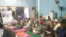 Jalin Silaturahim, Satgas Pamtas Yonif 711/Raksatama Hadiri Bukber