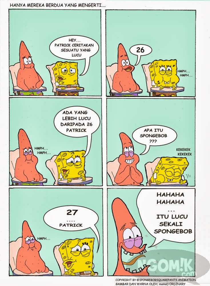 Komik Lucu Spongebob Berwarna