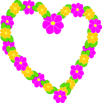 flower line clip art. mothers day pictures clip art.