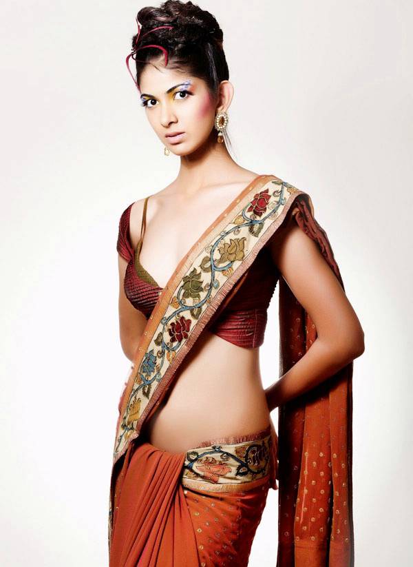 Indian Model Reha Hot Photoshoot in Saree