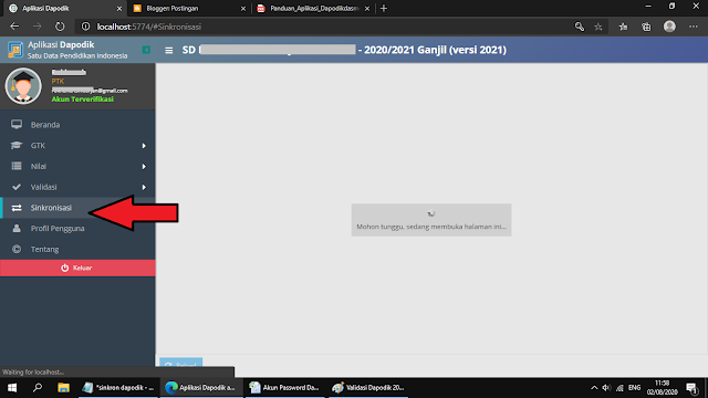 Sinkronisasi Dapodik 2021