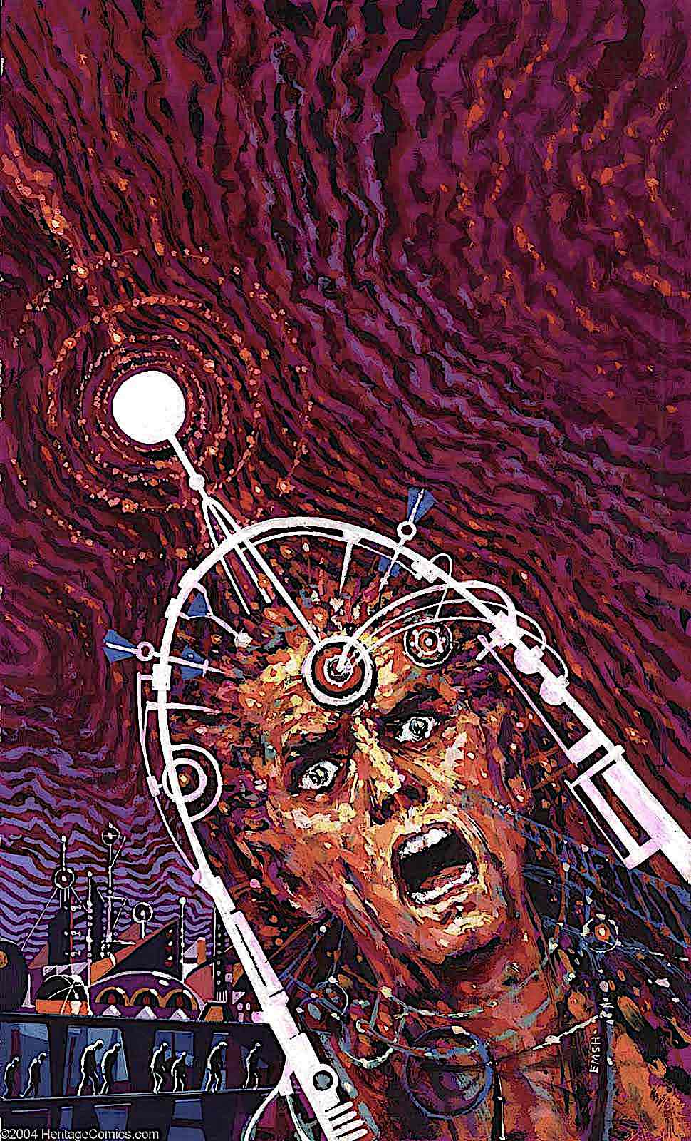 an Ed Emshwiller illustration of life crisis angst in the future