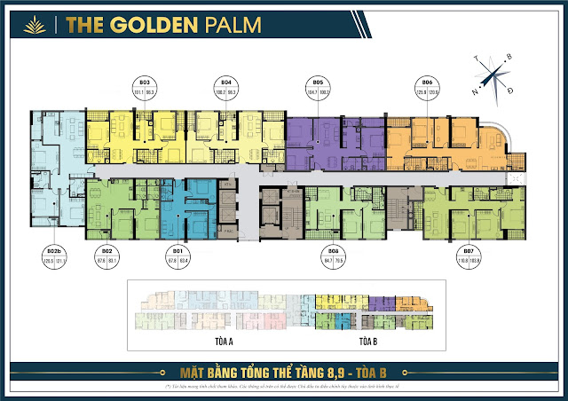 Thiết Kế Mặt Bằng Căn Hộ The Golden Palm