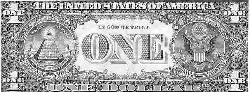 us 1 dollar bill illuminati. U.S. One Dollar Bill