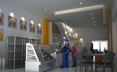 Desain Interior Minimalis Cake Shop karya Desain Arsitek Jogja