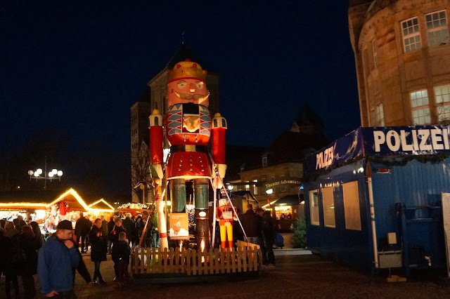Picture of a giant nutcracker in Osnabrück, Germany.