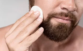 *"Minoxidil (Rogaine) beard serum - increases follicle blood flow for growth"*