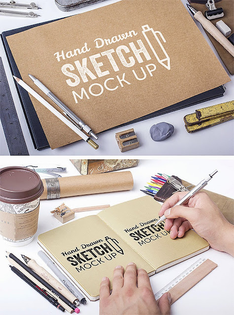 Hand Drawn Sketch Mockups