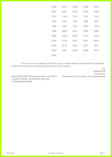 Off. Kerala Lottery Result 05.10.2021 Out, Sthree Sakthi SS-281 Winners List