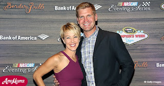 Clint Bowyer With His Wife