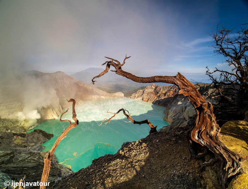 Lake of Mount Ijen Crater via