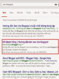 Hướng dẫn cách seo blogspot lên top 10 google