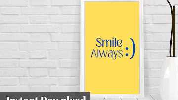 Smile always - Digital Art printed