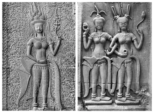 Devatas’ relieves in Angkor Wat – Cambodia