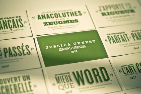 Jessica Genest Identity business card