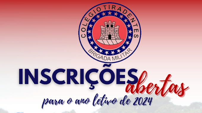 Colégios Tiradentes da Brigada Militar abrem inscrições para processo seletivo 2024