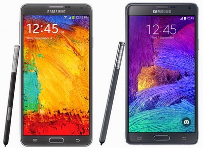 Perbedaan Samsung Galaxy Note 3 dan Samsung Galaxy Note 4