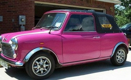 pink car