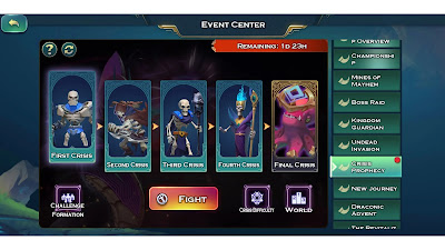 Showing crisis prophecy event in art of conquest