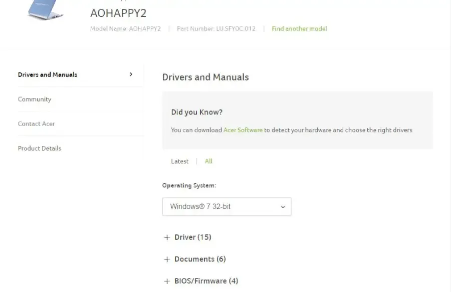 cara mengetahui spesifikasi laptop acer
