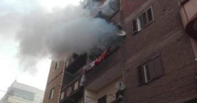 نشوب حريق داخل شقة سكنية بمنطقة الحويتي بسوهاج