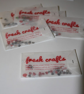 fresh crafts - confetti business cards