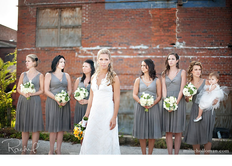 gray, black and yellow weddings