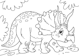 Adorable Baby Triceratops Coloring Pages