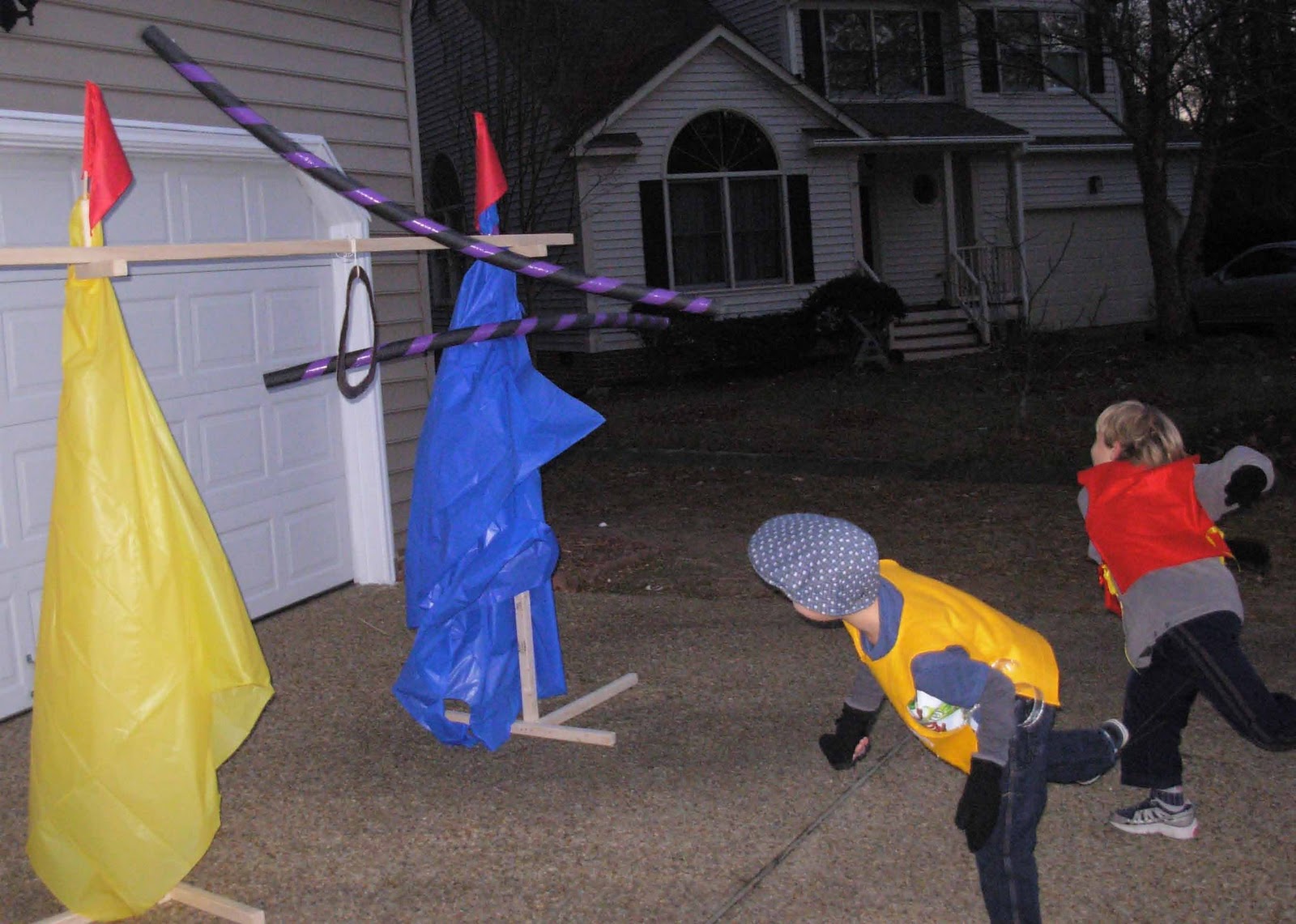Crack of Dawn Crafts: Knight Party Game: Joust Practice With Lances!