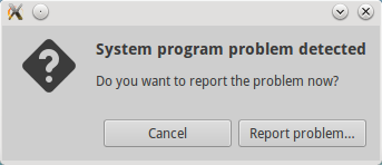 System Program Detected Error