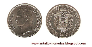2 bolivares venezuela 1989