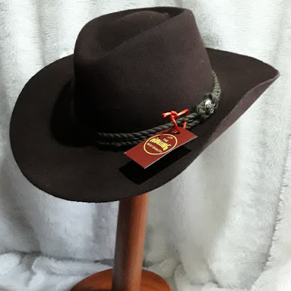 Topi Laken Marlboro Warna Coklat Tali Pita Hitam