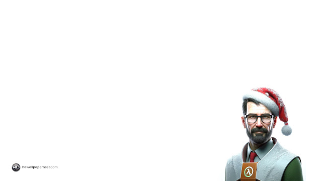 Half Life Gordon Freeman With Santa Hat HD Wallpaper