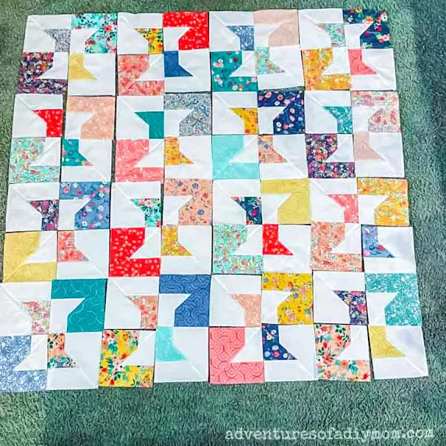 spools quilt layout