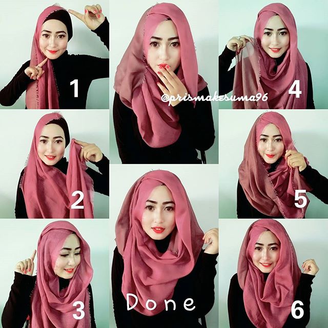 Tutorial Hijab Rawis 9