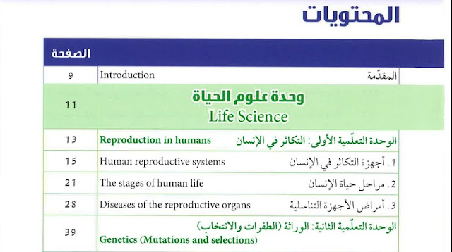 حل الوحدة الاول كتاب العلوم للصف التاسع الفصل الاول 2019-2020