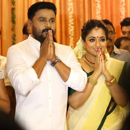 Dileep Kavya madhavan at Kodungallur temple