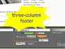 How To Add a Three Column Blog Footer