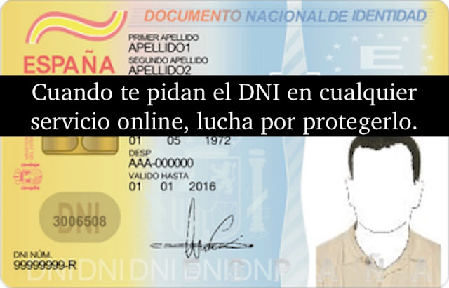 Protección en servicios on line con tu DNI DNI0